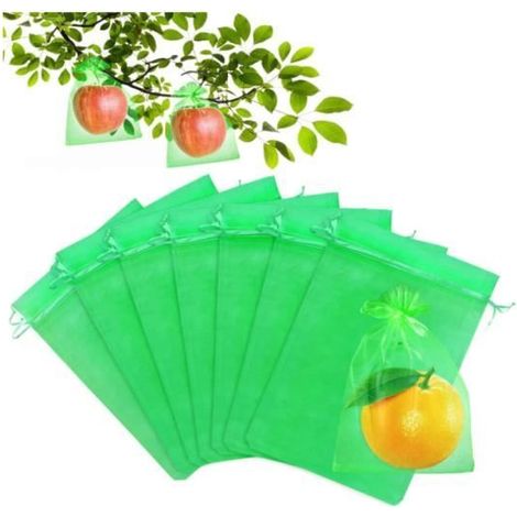 Schutzbeutel für Trauben - 60 Stück - Organza - 30x20cm - Grün