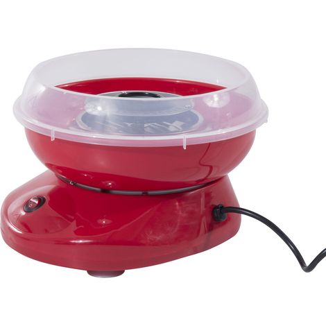 Máquina de algodón de azúcar uso doméstico acero inoxidable aluminio 450W-550W 27x26x18 cm Rouge (1/5)