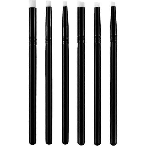 Pinceaux plats/biseautés miniatures de précision pour le mélange de couleurs et la peinture - (1/5)