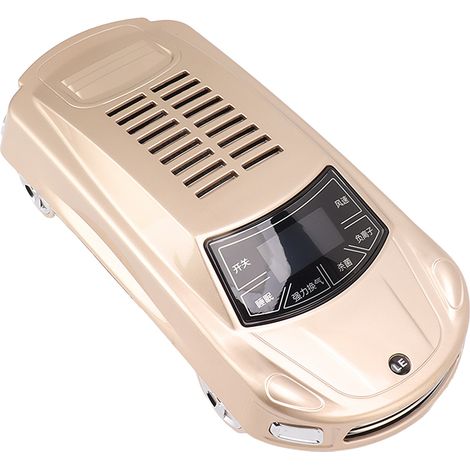 Mini désodorisant portable pour voiture, filtre à air avec vitesse de ventilation réglable et allume-cigare. (1/5)