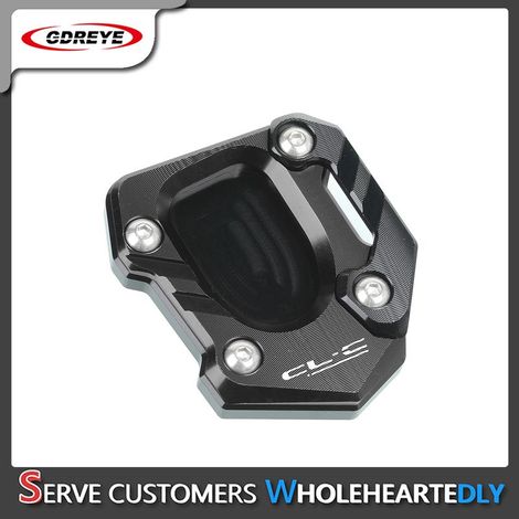 (450CLC Noir) Compatible avec les motos CFMOTO 450SR, 450NK et 450CLC : béquille latérale, support, plaque d'extension, repose-pieds et pédale 450CL-C maxpower (1/4)