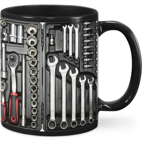 Tasse/Gobelet en céramique - F - 325 ml (Boîte à outils du mécanicien)