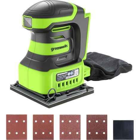 Ponceuse À Main à Quart de Feuille Sans Fil, 11000 tr/min, SANS Batterie Ni Chargeur 24V, Ponceuse Sans Fil (1/5)