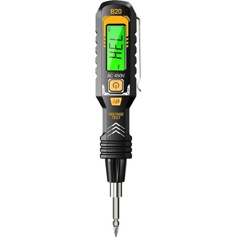 Testeur Électrique Numérique - Stylo Détecteur de Tension Multifonctions pour Gamme 30-1000V, Testeur d'Induction Haute Sensibilité Sélecteur Automatique de Plage de Détecteur de Point de Arrê (1/5)