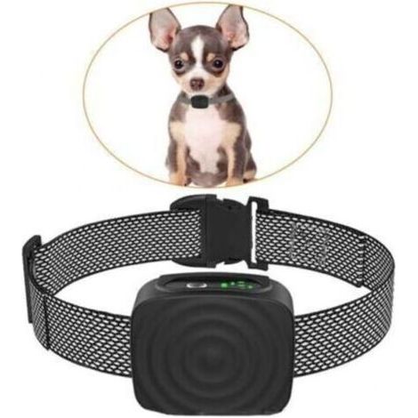 Collier anti-aboiement rechargeable sans choc pour chiens de race petite et moyenne (2,3–6,8 kg), avec sensibilité et intensité réglables (1/5)
