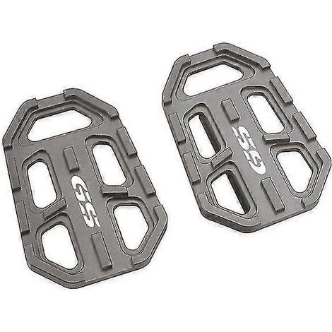 Breite Fußrasten aus Billet-Aluminium für BMW G310GS, F750GS, F850GS und R1200GS – Grau