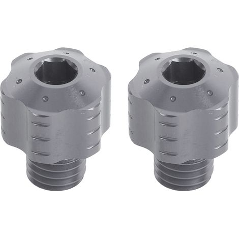 2 bouchons trou rétroviseur moto 10mm filetage inverse – Vis boulons aluminium couleur Ti, carrosserie (1/5)