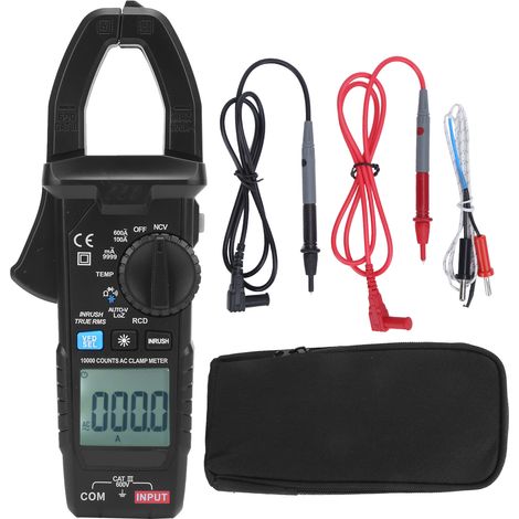 Pince ampèremétrique numérique LCD CM83C 600A/600V, testeur TRMS tension courant, multimètre professionnel pour électriciens (1/5)