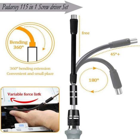 Tournevis Électronique - 115 Pièces - Pour Réparation Précision Ordinateur Portable Smartphone Montre - Kit Complet (1/5)