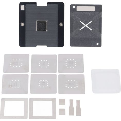 Pochoir de reballage BGA 6 en 1, plate-forme de plantation magnétique en acier inoxydable pour BGA153 BGA169 BGA162 BGA186 BGA221 BGA254
