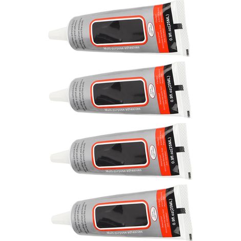 Colle B7000 pour réparation d'écran de téléphone portable, décollement d'écran tactile, scellement de cadre, collage d'ornements, colle pour bricolage 25 ml --- 4 pièces/paquet de B7000 (1/5)