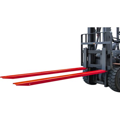 Rallonges de fourches 2134 mm - pour fourches de chariot élévateur 150 x 50 mm - renforce votre levage MW Tools VV21150 (1/2)