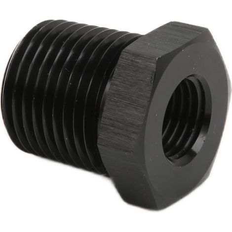 NPT 1/4 Zoll Außengewinde auf 1/8 Zoll Innengewinde Reduzieradapter, schwarzes Fitting, Autozubehör, Reduzierverbinder, Fahrzeugteil, Standardgewinde, Reduzierspitze. (1/5)