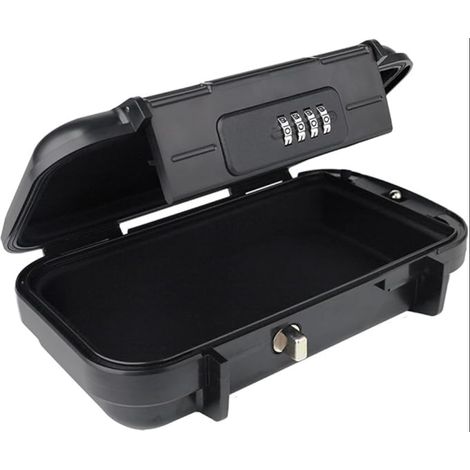 Coffre-Fort Portable Voyage Mini Combinaison Boîte Rangement Étanche Téléphone Clé Casque Montres (1/5)