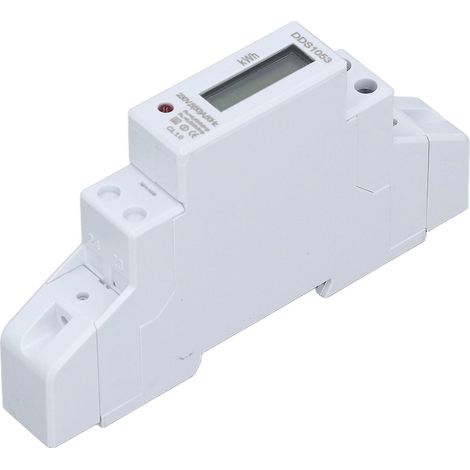 Compteur d'énergie monophasé 1P DIN Rai Power Volt, testeur numérique, affichage LCD, 550 A, 230 V (1/5)