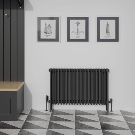 Warmehaus Traditional Black Quadruple Column Radiator 600x1010mm (1/5)