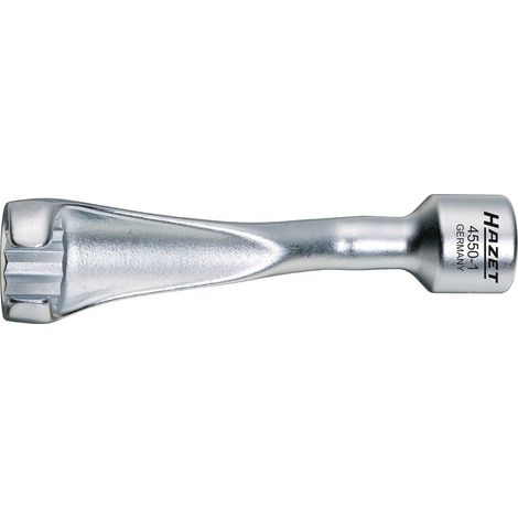 Hazet Einspritzleitungsschlüssel 1/2 (12,5 mm) Vierkant hohl, Außen Doppelsechskant Profil, SW 17 mm (1/4)