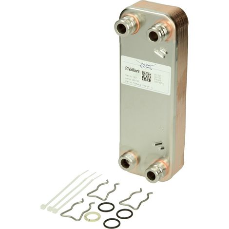 VAILLANT Scambiatore di calore ACS, 12 piastre VSC 126+196-C 140/150 R1 u.w. Vaillant-Nr. , 065111