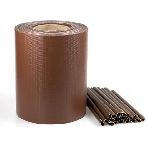 Cellfast Sichtschutzzaun Braun mit 20 Clips