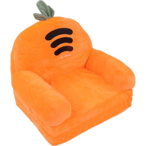 GARRYFIZH Carotte pliable enfants canapé dossier fauteuil 2 en 1 canapé pliant mignon dessin animé enfants lit couches