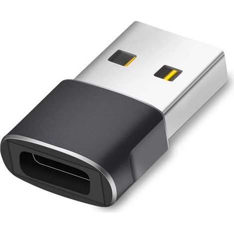 Adaptateur USB C Femelle vers USB Mâle Charge Rapide Transfert Données Compatible iPhone 12 13 (1/5)