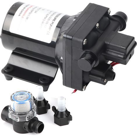 12V Water Pump, Four Diaphragm, Four-Chamber, Environmentally Friendly Original Standard Caravan Pump for RVs (1/5)