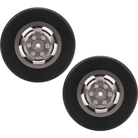54-mm-Felge für WPL D12 1/10 RC-Car, titanfarben. Zubehör zur Reifenmodifikation. (1/5)