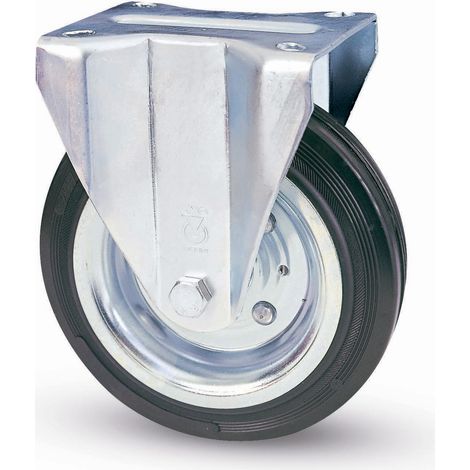 RUOTA INDUSTRIALE D 125 MM GOMMA 80/A PIASTRA FIS- AVO- 1,0 pz