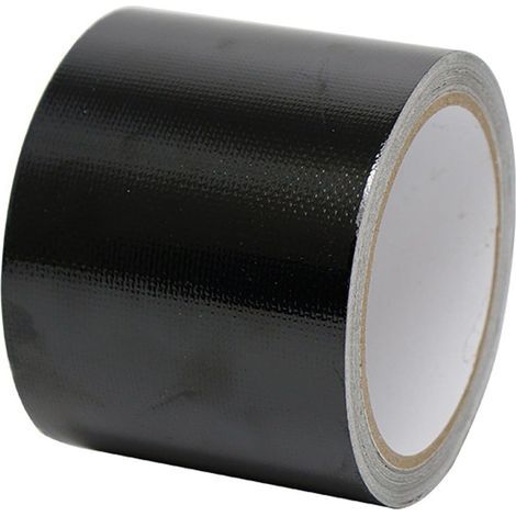 CCYKXA Repair Tape, Tarpaulin Patches, Black Adhesive Tape, for Repairing Truck or Greenhouse Tarpaulins, PVC Coated Tents, Awnings, Gazebos, Cover Fabric (Black, 5cm10m)