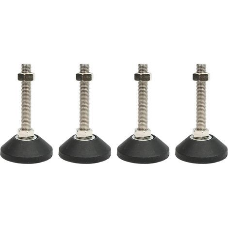 Pieds de nivellement pour meubles, 4 pcs M8 Pieds de réglage de la hauteur pour tables, chaises, canapés, établis, commodes, bancs, armoires(D40M8L30) (1/5)