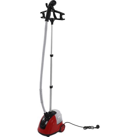 Dampfbügeleisen mit Standfunktion, 1800 Watt, professionelles und leistungsstarkes elektrisches Bügeleisen mit Standfunktion für den Hausgebrauch, EU-Stecker, 220 Volt, rot (1/5)