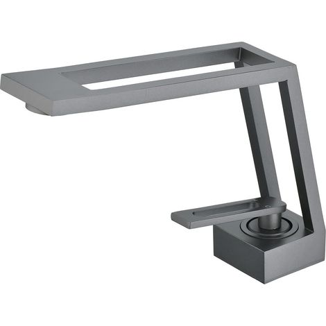 ZOLGINAH Robinet Salle de Bain Gris Mitigeur de Lavabo,Design Créatif Robinets de Lavabo,Moderne Robinet Lavabo en Laiton,Value en Céramique (1/5)