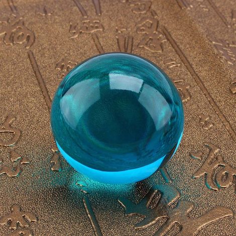 Boule naturelle rare en quartz bleu royal d'Asie 40mm avec support (1/5)