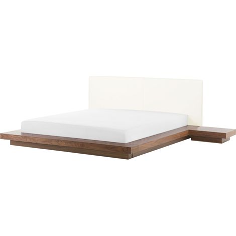 Bed ZEN 160 x 200 cm (EU King Size) Brown Ash Wood (1/5)