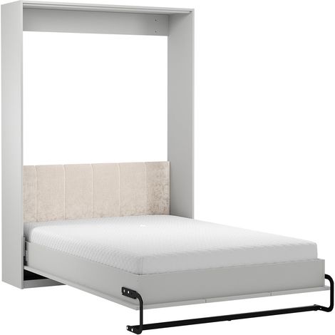 Letto a scomparsa 140x200 rete e testata inclusi Fergus Bianco (1/5)