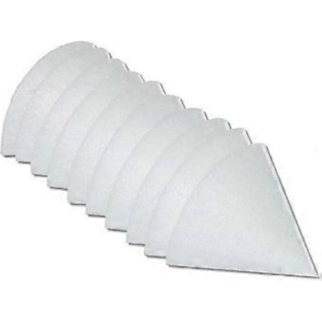 Lot de 10 filtres G4 pour vannes de ventilation Zehnder, Helios, Maico, Pluggit, filtres à air d'échappement coniques, pour systèmes de ventilation de salles de bains (1/5)