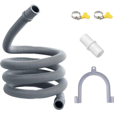 Tubo di scarico universale, tubo di scarico in plastica, kit di prolunga per tubo di scarico 3M per lavastoviglie e asciugatrice (1/5)