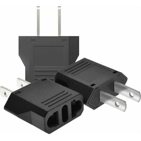 【3 pièces】 Adaptateur de Voyage,adaptateur prise france vers usa,adaptateur prise usa,adaptateur usa,adaptateur prise canada,Adaptateur Prise le Americaine/Chine/Japon/Canada/Mexique (1/4)