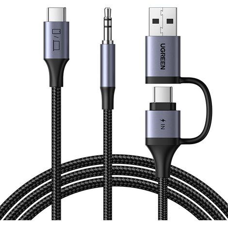 Tarjeta de sonido Ugreen CM772, USB-C a 3,5 mm + USB-C/A (1/3)