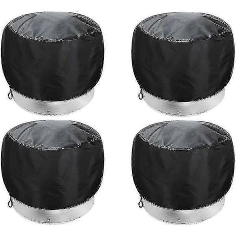 Lot de 4 protections pour turbines de ventilation de toiture, en métal durable (1/4)
