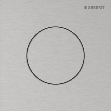 Geberit Typ 40 Urinalsteuerung mit pneum. Spülauslösung, Betätigungsplatte rund, Taste gebürstet, Easy to Clean (1/5)