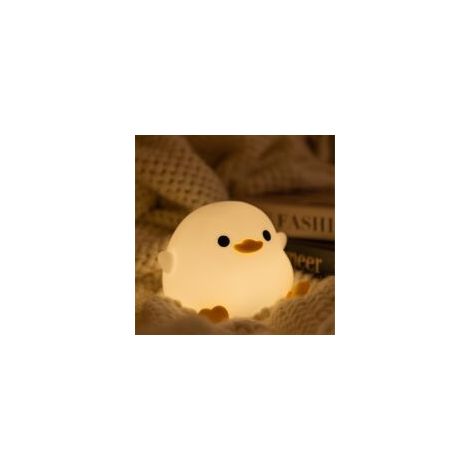 Dodo Enten-Nachtlicht, niedliche Entenlampe, dimmbares Silikon-Nachtlicht, wiederaufladbare LED-Bettlampe mit 20-Minuten-Timer - Crezuo
