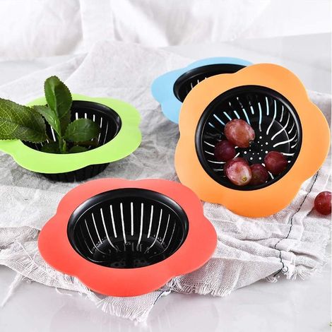 Passoire d'évier en silicone, passoire en plastique facile à nettoyer