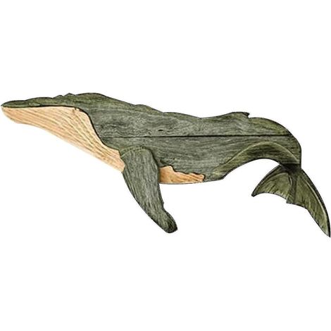 Décoration murale baleine en bois, sculpture murale baleine, sculpture d'animal marin côtier, baleines (1/5)