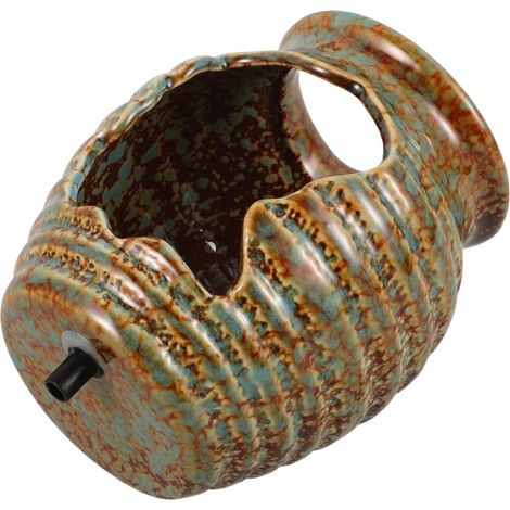 Pot en Céramique Décoratif à Cascade pour Jardin et Intérieur Circulation d'eau Facile à Utiliser, pour Fontaine de Bassin et Décoration Patio (1/5)