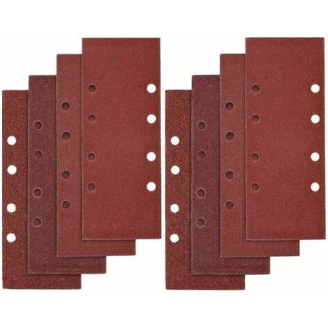 40 PCS Sandpaper, 93 x 185mm Abrasive Sheets for 8-Hole Orbital Sanders Assorted Grits P40, P60, P80, P100