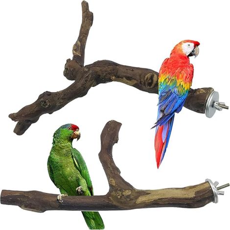 Wooden Parrot Perch Toys Bird Hanging Toy for, Wood Feet Perches, Swings, Ladders (1/5)