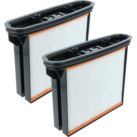 vhbw 2x Flachfaltenfilter H11 kompatibel mit Starmix iPulse L-1635 Top, M-1635 Safe Industriestaubsauger Nass-/Trockensauger Staubsauger