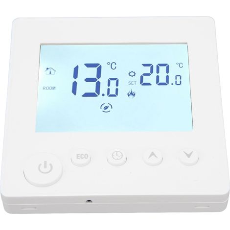Thermostat numérique LCD programmateur horaire régulateur température 90‑240V AC chauffage eau 3A (1/5)