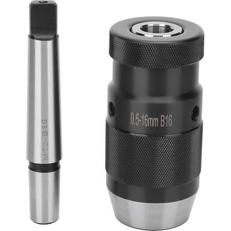 Mandrin sans clé 0,5-16 mm – Cône Morse MT2-B16 – Serrage rapide pour perceuse à colonne, fraiseuse, tour – Haute qualité (1/5)